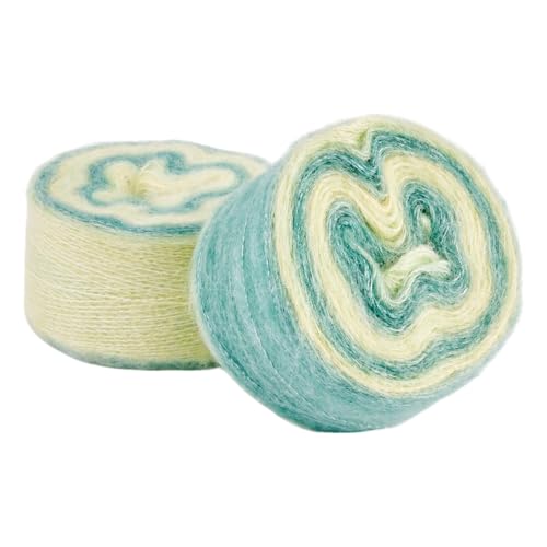 Fil de soie mohair vert d'eau pour tricoter vos pulls d'hiver - 8