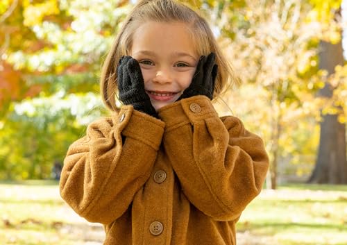 Funky Junque Girls Touchscreen Gloves Warm Soft Stretchy Knit Kid Unisex Gloves2