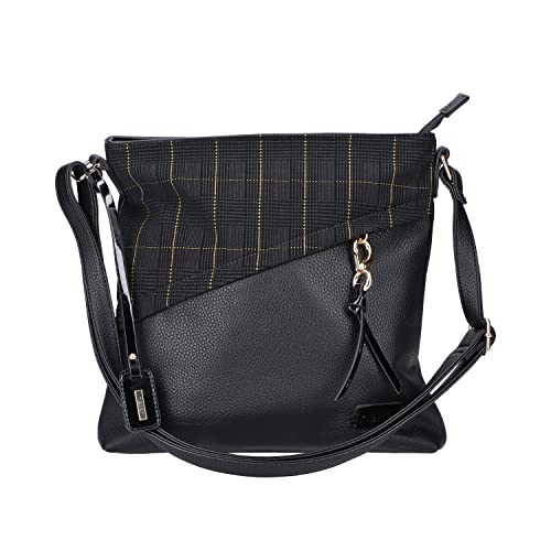 Rieker Damen H1040 Umhängetasche, schwarz 00