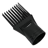 CCbeauty Hair Dryer Comb Attachment Professional Hair Dryer Comb Nozzle Black,Fit for Hair Dryers with a Diameter of 4.2-4.5CM