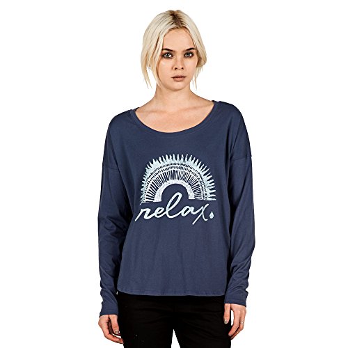 Volcom Juniors' Quit Creepin' Long-Sleeve Graphic T-Shirt