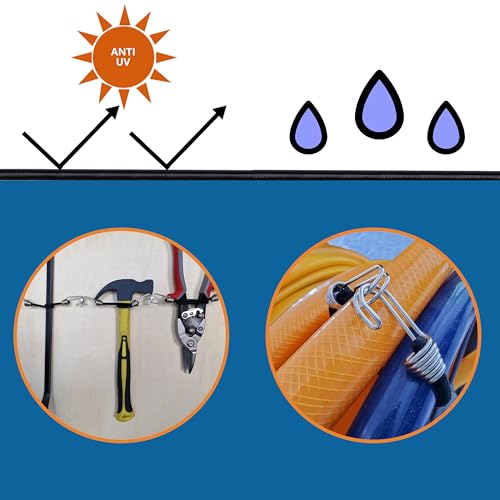 YELIER Mini Bungee Cords with Hooks. Small Bungee Cords with Hooks, Versatile Outdoor Bungee Cord Set. (16, Black, 3")