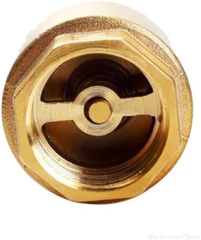 1個 DN15/DN20/DN25 NPT 真鍮 メス インラインスプリング チェックバルブ 直径25mm 200WOG 水制御用 チェックバルブ  DN15/DN20/DN25 NPT 真鍮スレッド インラインスプリングチェックバルブ 直径25mm 200WOG DN15/ DN15 DN20 DN25 DN32 DN40 DN50 真鍮製スレッドインラインスプリングチェックバルブ(1-1/2")