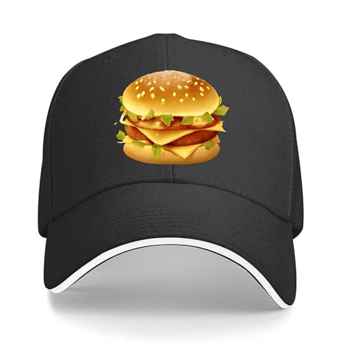 Casquette de baseball hamburger réglable pour se protéger du soleil au barbecue