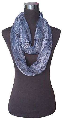 Lina & Lily Snake Print Women's Infinity Loop Scarf2