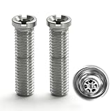 Fácil de instalar: nuestro hueco para fregadero es muy sencillo de reemplazar. La cabeza del tornillo hueco tiene un diseño de ranura en cruz, por lo que incluso sin destornillador, se puede girar e instalar con una moneda u otra pieza de metal, adecuado para remodelación de cocina, fontaneros y reparaciones domésticas.