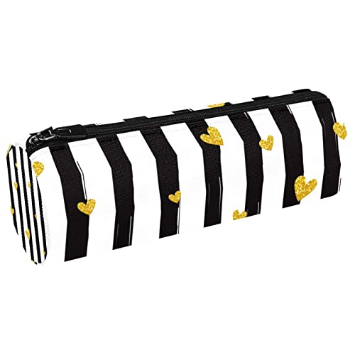 Trousse à crayons ronde simple avec fermeture éclair en métal Motif fleurs et cactus, Multicolore 11, 20x6.3cm/7.9x2.5in, Organiseur de sac Cover