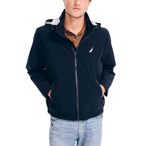 Nautica Rainbreaker Bomber - chamarra para hombre, marino, X-Large