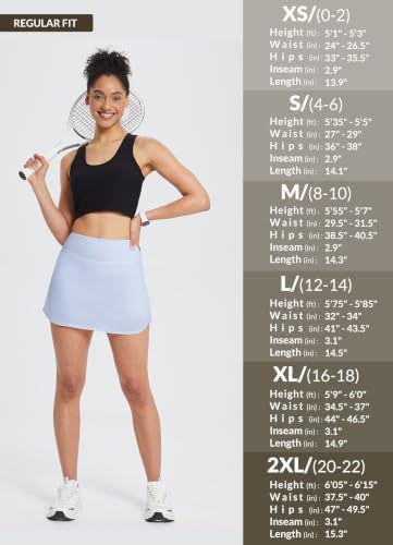 Image of baleaf Women's Pleated Tennis Skirt Golf Skorts for Woman High Waisted Lightweight Athletic Shorts Pockets