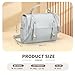 Convgo Small Backpack Purse for Women, Vintage Daypack Fashionable Faux Leather for Daily Work, Silver
