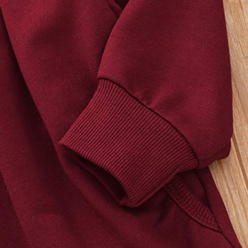 Image of CM C&M WODRO Toddler Girls Clothes Winter Warm Long Sleeve Tops+Long Pants Set