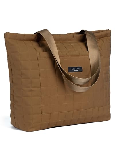 Image of SATINSAINT Large Tote Travel Bag for Women, Lightweight Quilted Carry-All Shoppers Tote for Travel, Work, Gym and Casual Use