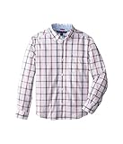 Tommy Hilfiger Boy's Samuel Shirt (Big Kids) Classic White SM (8-10 Big Kid)