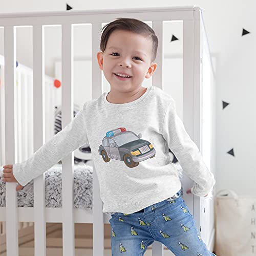Kids Long Sleeve T Shirt Police Car Little Cotton Boy & Girl Clothes4
