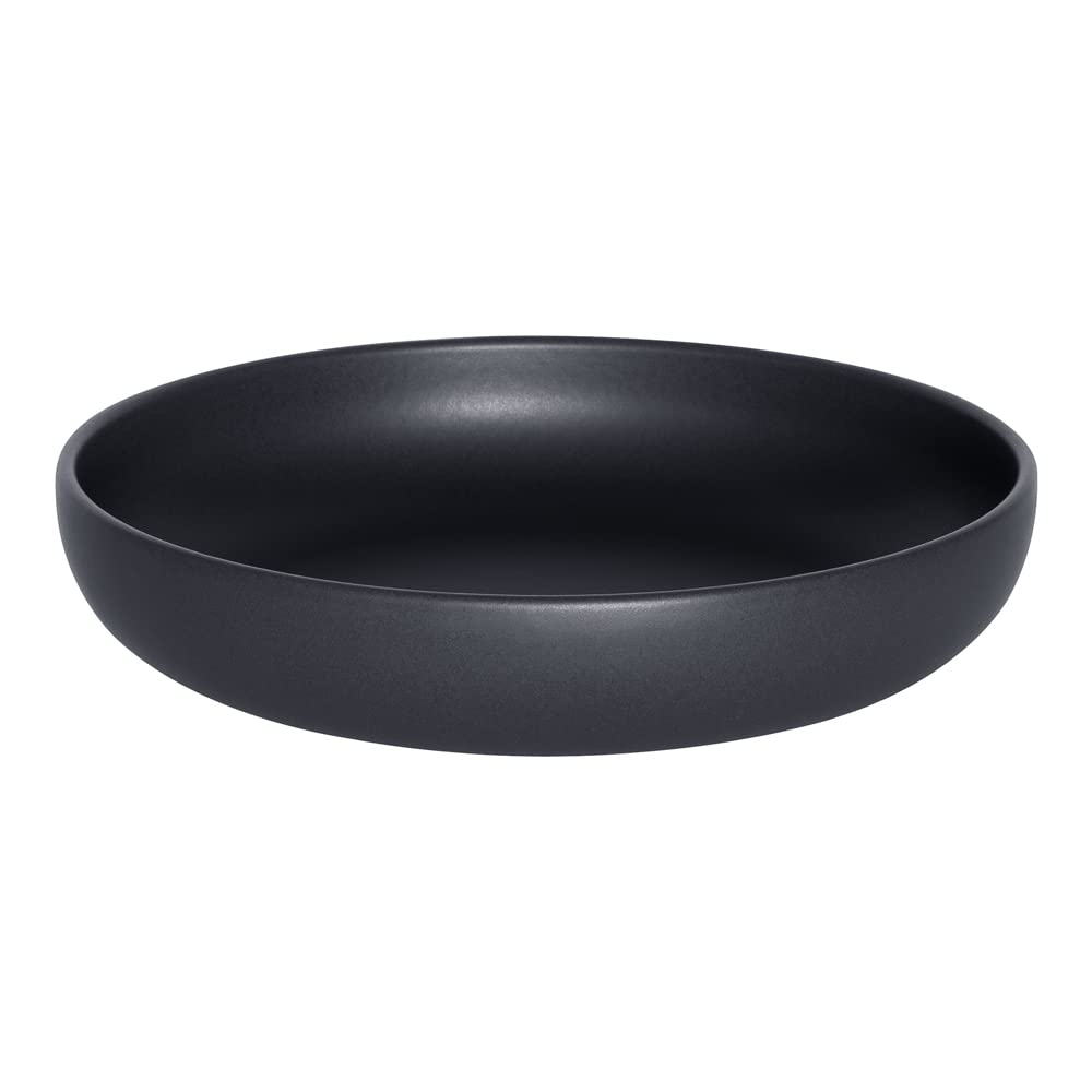 Assiette creuse Uno noir Table Passion pour des dîners conviviaux en famille