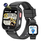 Smart Watch for Kids, 4G Kids Watch with GPS Tracker Calling (Black)