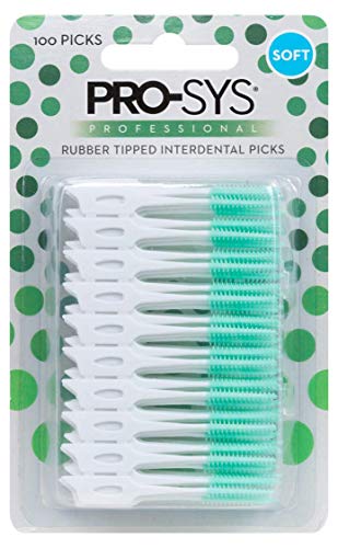 PRO-SYS Soft Rubber Tipped Latex-Free Interdental Picks - 200 ct. (2 packs)