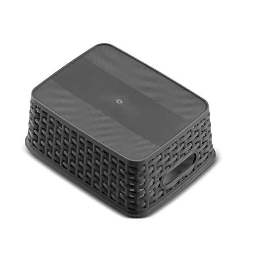 Set Of 6 Plastic Storage Baskets - Small Pantry Organizer Basket Bins - Household Organizers With Cutout Handles For Kitchen Organization, Countertops, Cabinets, Bedrooms, And Bathrooms #TOP3