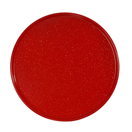 Casaware 2Pc Ultimate Pizza Pan Set, (1) Ceramic Coated Nonstick 12-Inch Pizza Pan, (1) 12-Inch Ceramic Coated Nonstick Perforated Pizza Pan (Red Granite) #TOP5