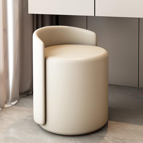 Tabouret de coiffeuse confortable blanc cassé pour chambre - 2