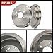 A-Premium 10.67 in (271 mm) Rear Brake Drums Set Compatible with Select Nissan Models - Sentra 2013-2019 2021-2023, 2 Pcs