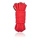 Hanyi [4 Pack]10 M / 32 Fuß Baumwollseil Bondage Seil für Binden von BDSM-Spiele, Gepäck, Schlafzimmerfantasien, Nähen, Verpackungswerkzeuge (Rot)