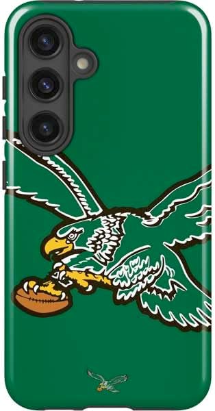 Skinit Impact Phone Case Compatible with Galaxy S24 - Officially Licensed NFL Philadelphia Eagles Retro Logo Design