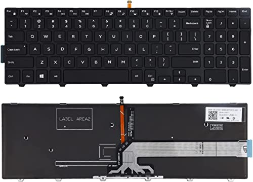Image of Wefly Laptop Keyboard for Dell Inspiron 15 3000 5000 (3541 3542 3543) 5558 17 5000 5748 5749 5758 7557 7559 Latitude 3550 3560 3570 Vostro 3558 3559 Backlight