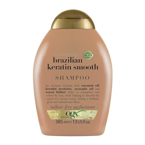 OGX OGX Ever Straightening+ Brazilian Keratin Smooth Ph Balanced Shampoo 385ml – Image 2