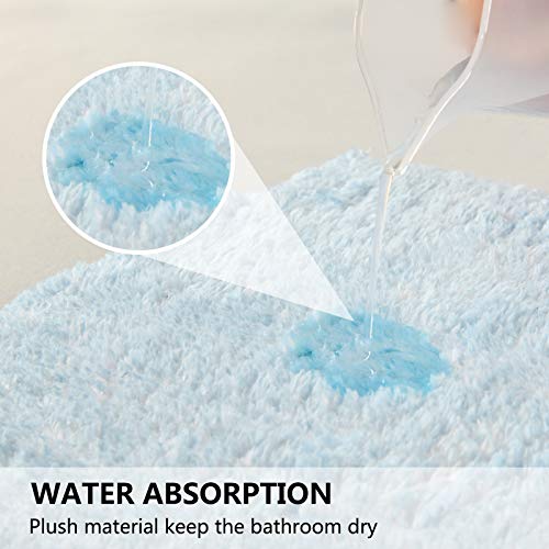 Badezimmerteppiche und -matten-Set, 2-teilig, 3D-Einhorn-Duschvorleger + WC-Vorleger aus weichem Plüsch, Mikrofaser… – Bild 7