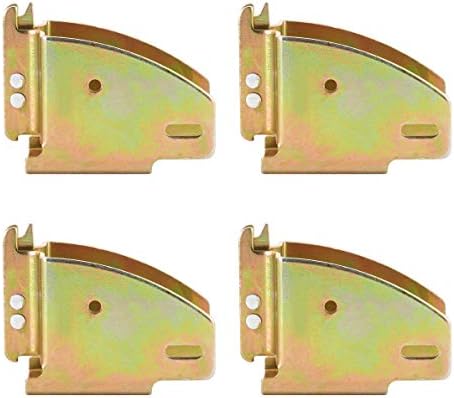 ATPTOOL E Track Wood Beam Socket Fittings,E Track Beam Socket,E-Track Accessories Wood Beam Brackets,Cargo Storage Lumber Bracket for Cargo Control, Shelf Brackets,Cargo Trailer (4)