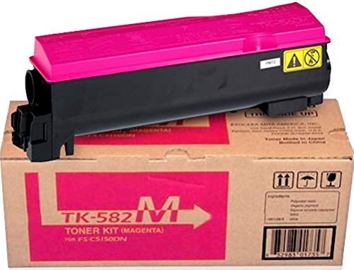 Toner magenta compatible TK-582M Kyocera résout les impressions ternes 60g