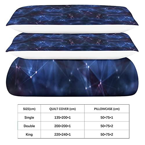 Housse de couette géométrique boho 200x200 cm en microfibre pour lit double - 6