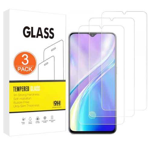 X-Dision Compatible con OPPO Realme X2/XT Protector de Pantalla,3 Piezas Película Protectora 2.5D[Dureza 9H,Alta Sensibilidad,A prueba Roturas] Alta Definicion Vidrio Templado