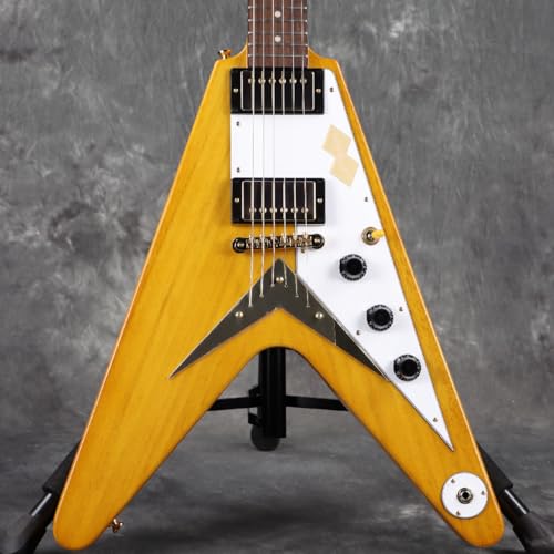Epiphone/Inspired by Gibson Custom 1958 Korina Flying V White Pickguard Aged Natural [2.91kg][S/N 25011521930]