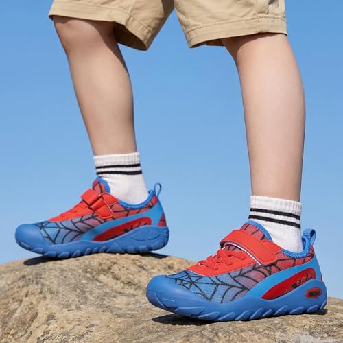 EQW Kids Wide Barefoot Shoes Boys Girls Breathable Non-Slip Outdoor Sneakers Blue — view 2