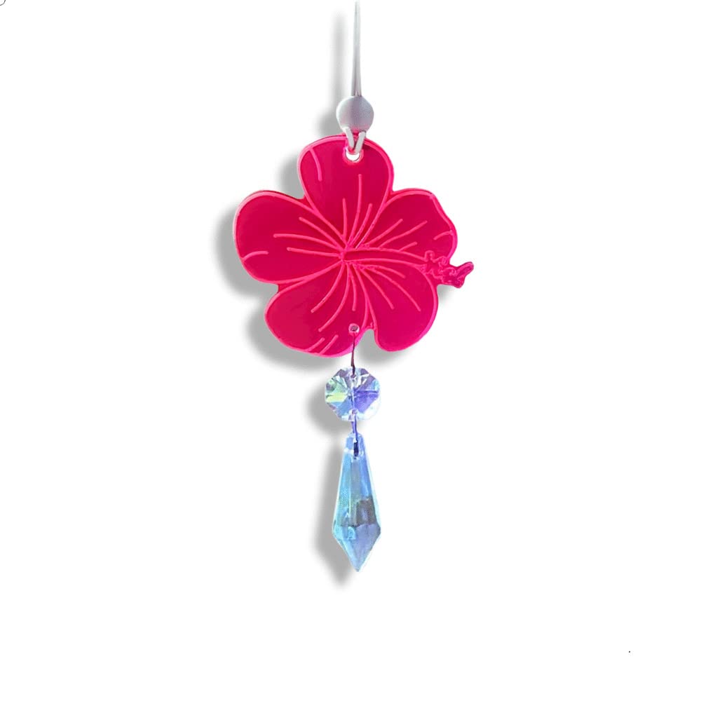 Xinjoduz 1 PCS Crochet Hanging Car Decor, Cute Aesthetic Car Accessories Handmade