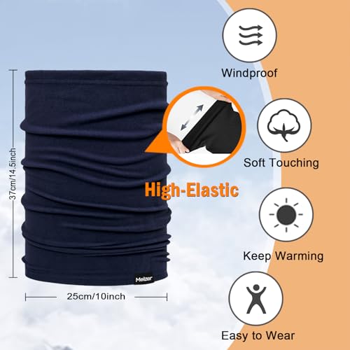 3 Pack Neck Gaiter Winter Warmer Fleece Face Mask Cover for Cold Weather Windproof Scarf for Men & Women4
