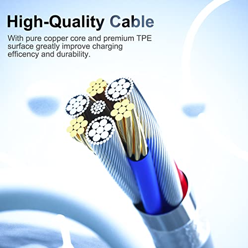 Image of iPhone Charger 6 Feet Apple Certified MFi, Lightning Cable 6ft Fast Charging Cord Compatible with iPhone 13 12 11 Pro Max XR XS X 8 7 Plus 6S iPad Pro Airpods (3 Pack)