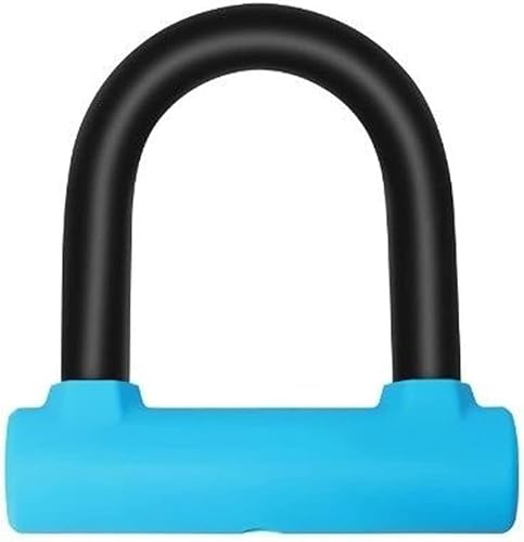 ZECHAO Bike Steel Lock,Mini U Lock with Keys for Scooter Bike Anti-Theft Safety Portable Sports Bike Electric Car Motorcycle Anti-Theft Lock (Color : F, Size : 13.5x7cm)