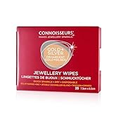 Connoisseurs Pulizia Panno Gioielli - Adatto per Pulire Argento Ed Oro - Scudo Anti Ossidazione per Lucentezza - 25 Panni a Secco Non Tossici