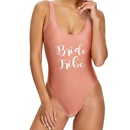 Bride Tribe Bathing Suit Swimwear Women Sexy One Piece Suits Jumpsuit Rompers Bodysuit Custom Swimsuits