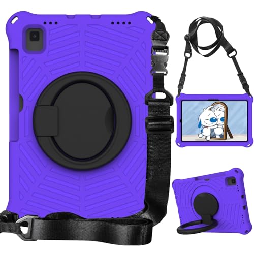 Coque Samsung Galaxy Tab S5e 10.5 Violette avec Poignée Rotative 360