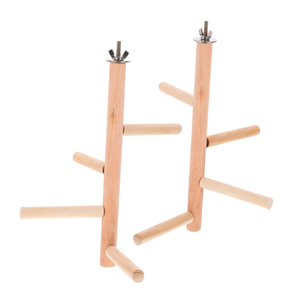VANZACK 8piezas De Madera para Pájaros Soporte Natural para Periquitos y Aves Percha y para Jaulas De Aves