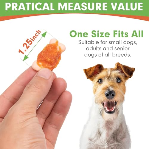 MON2SUN-Dog-Treats-Mini-Chicken-Wrapped-Biscuits-with-Added-Vitamins-Healthy-Training-Snacks-for-Small-Medium-and-Large-Dogs-1058oz MON2SUN Dog Treats Mini Chicken Wrapped Biscuits with Added Vitamins Healthy Training Snacks for Small Medium and Large Dogs 1058oz