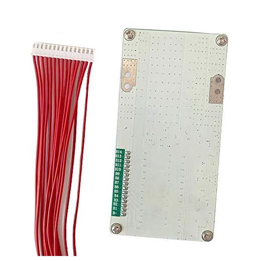 14S 45A 52V Rechargeable Lithium Liion Battery Pack BMS PCB with Balance Function for Ebike Battery Pack (14S45A -Upgrade)