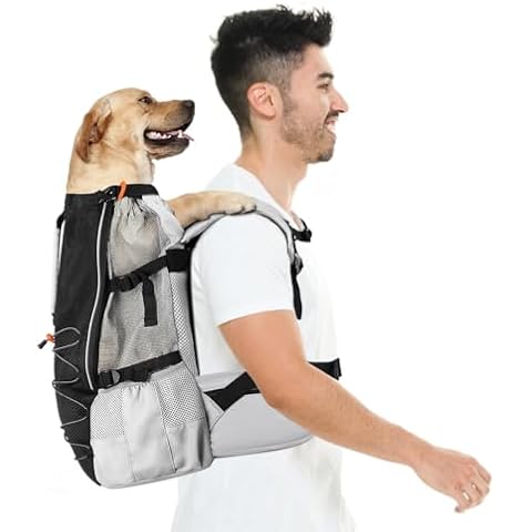 Pawaboo Adjustable Dog Backpack Carrier for Hiking Cover