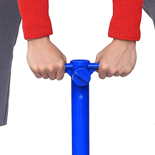 Suporte de suporte de âncora de areia para guarda-sol de praia LIOOBO com parafuso de 3 camadas, tam