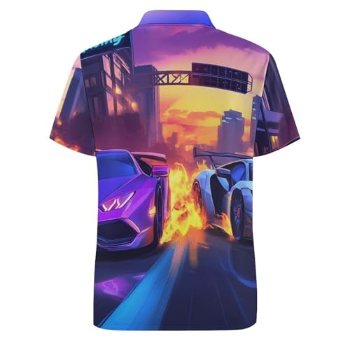 Polo de manga corta para mujer Car Racing Game transpirable sin sudor 6