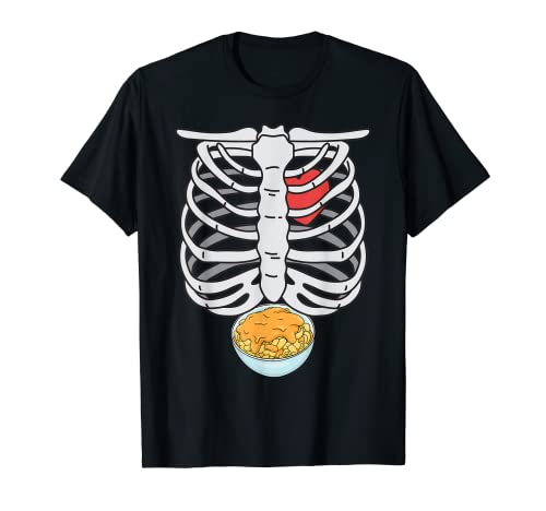 Esqueleto Mac n Queso Embarazo Anuncio Divertido Camiseta